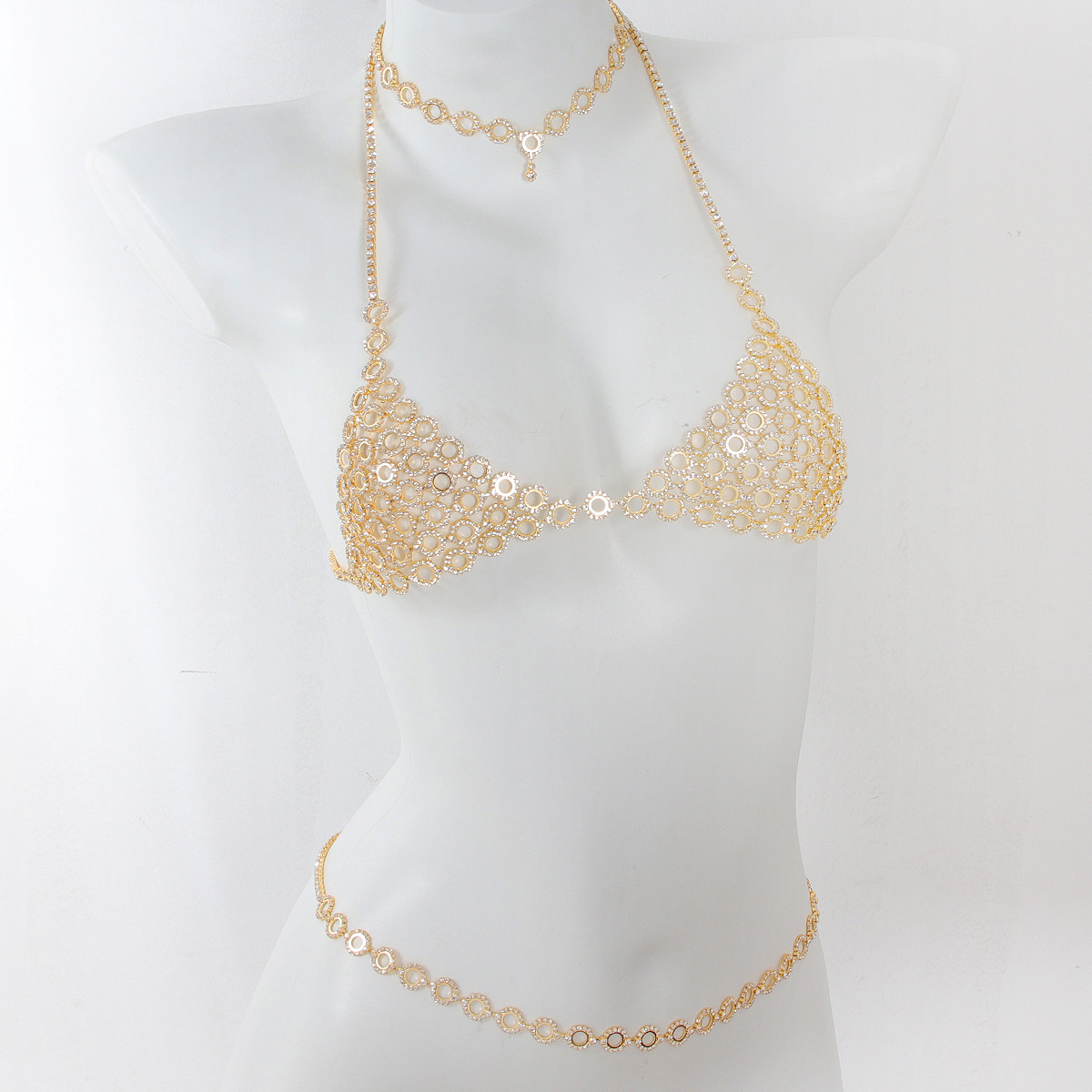 Body Jewelry Retainers - Modische kreisförmige Spleißen leichte Luxus-Stil Strass