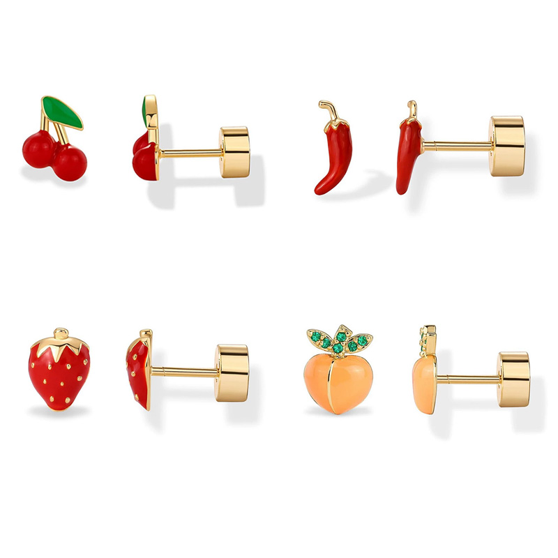 Body Jewelry Surgical Steel - 2 Stück Knorpel-Ohrringe für Damen, chirurgischer