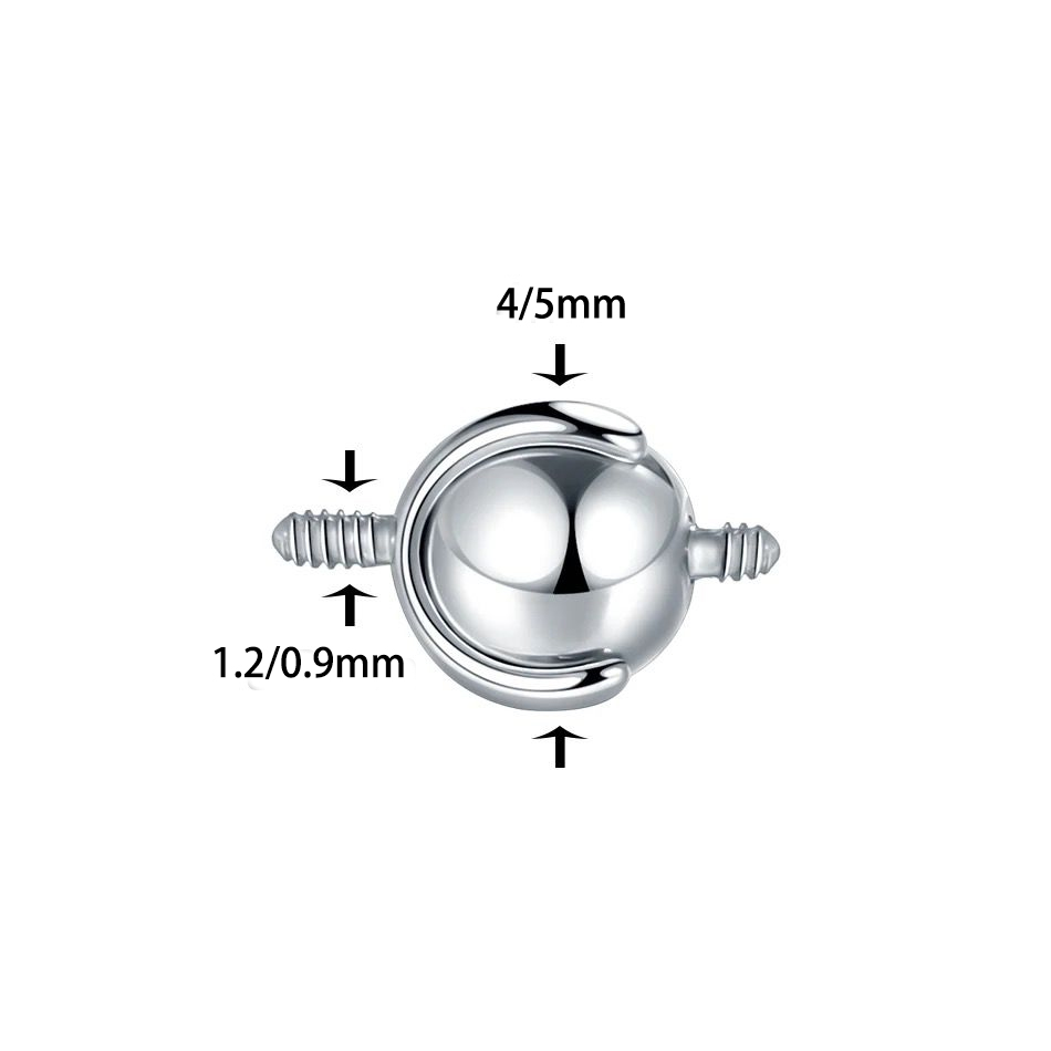1pc 16g/14g 4/5mm industrielle – Body Jewelry Replacement Ball Bewertung und Preis
