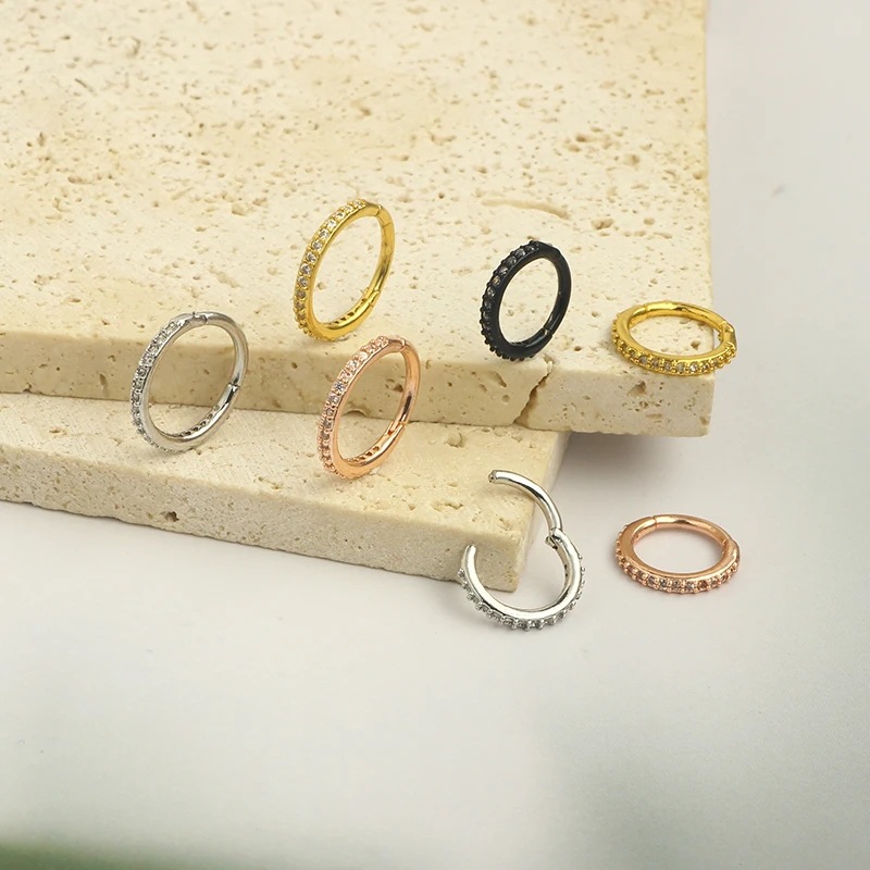 16G Klarer CZ Nasenring Hoop a – Body Jewelry Surgical Steel Bewertung und Preis