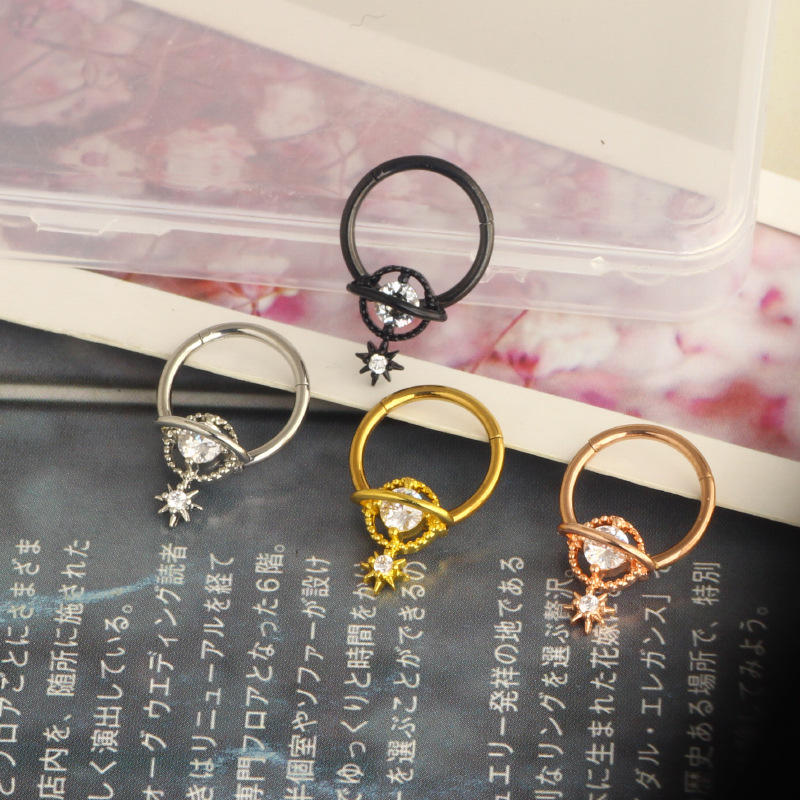 Septum-Ringe Planeten-Schmuck  – Body Jewelry Surgical Steel Bewertung und Preis