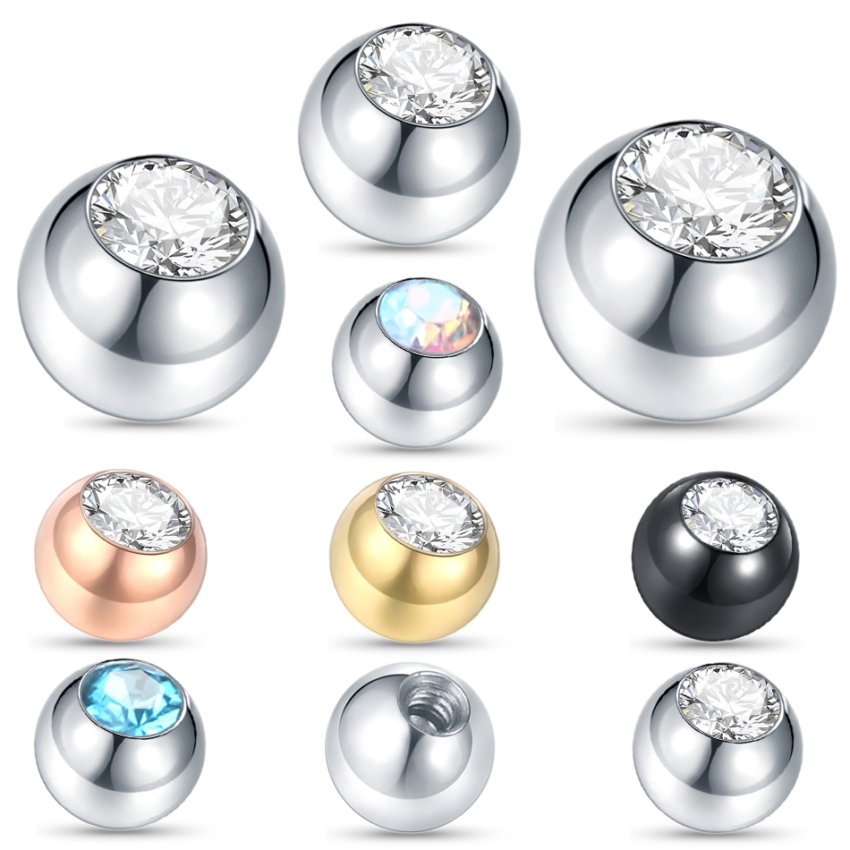 10PC Edelstahl Schraube Kugeln – Body Jewelry Replacement Ball Bewertung und Preis